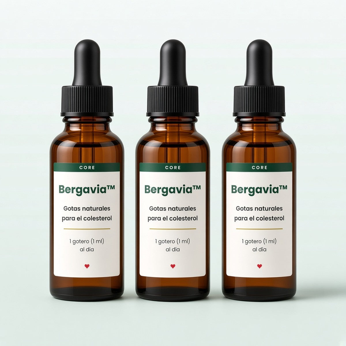 3 frascos gotero de Bergavia™