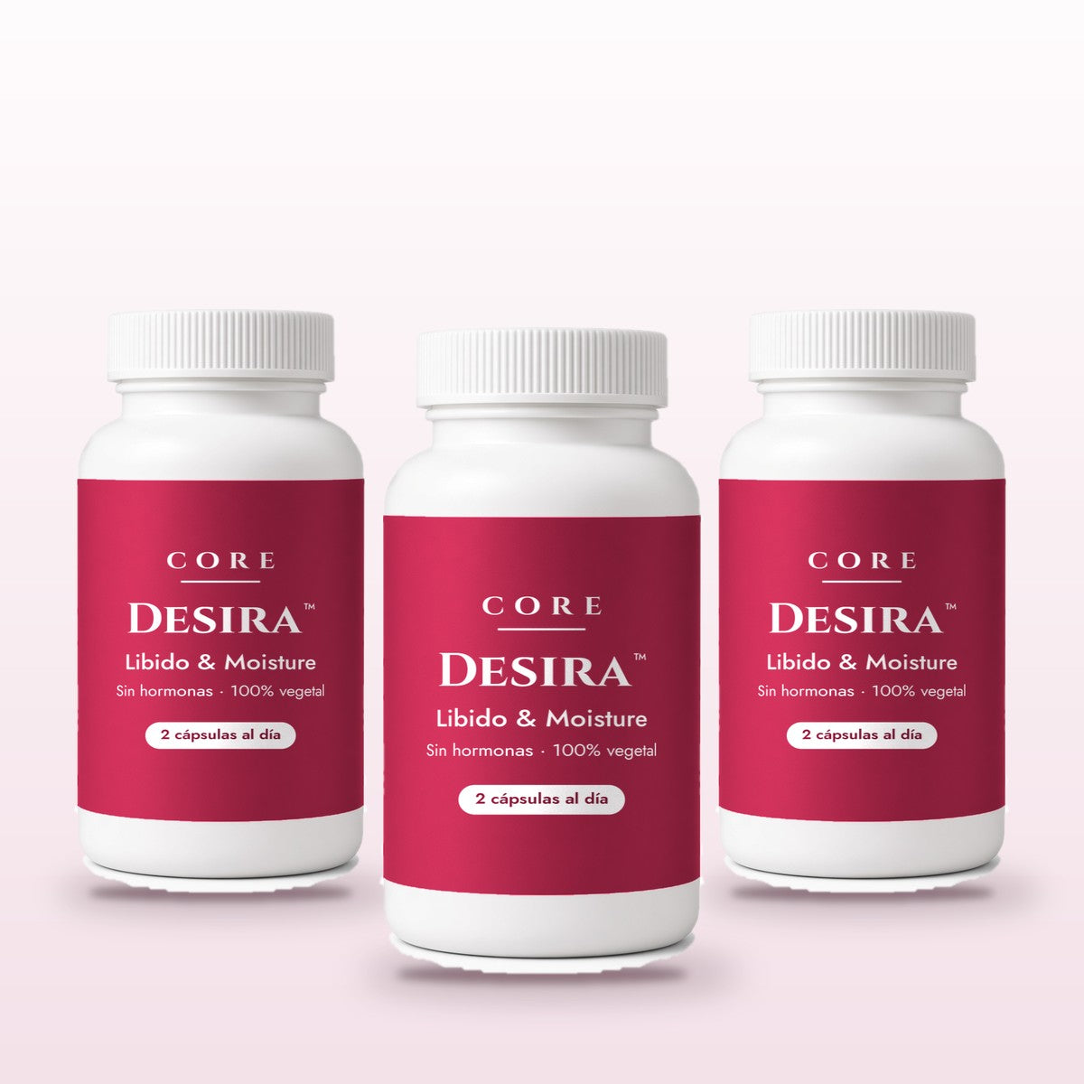 Paquete de 3 frascos de Desira™ Libido & Moisture Capsules
