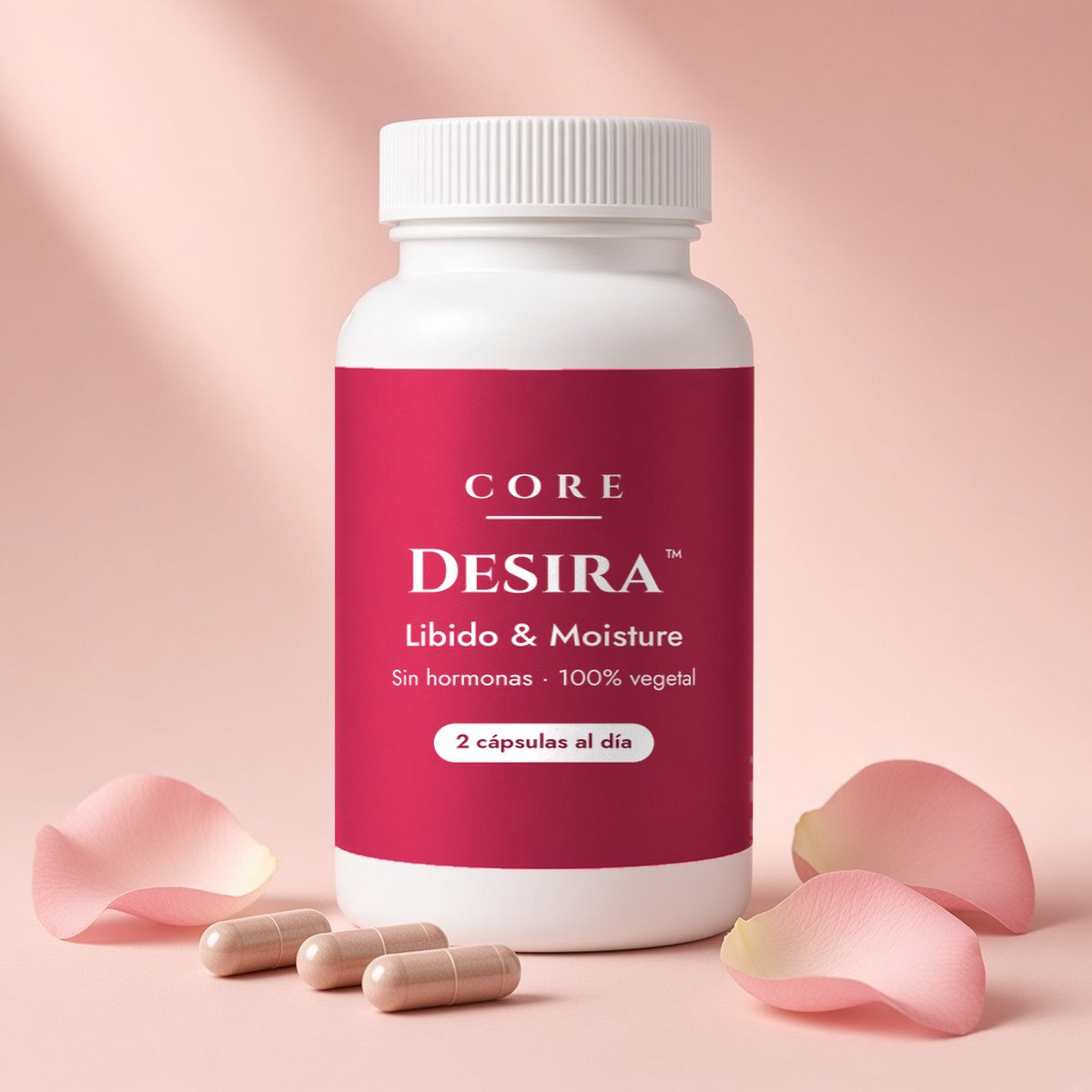 Desira™ Libido & Moisture Capsules de Core, frasco