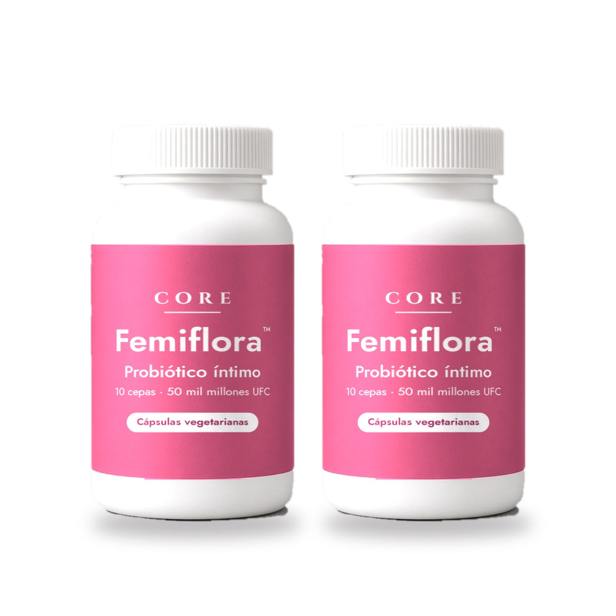 Paquete de 2 frascos de Femiflora™ probiótico íntimo