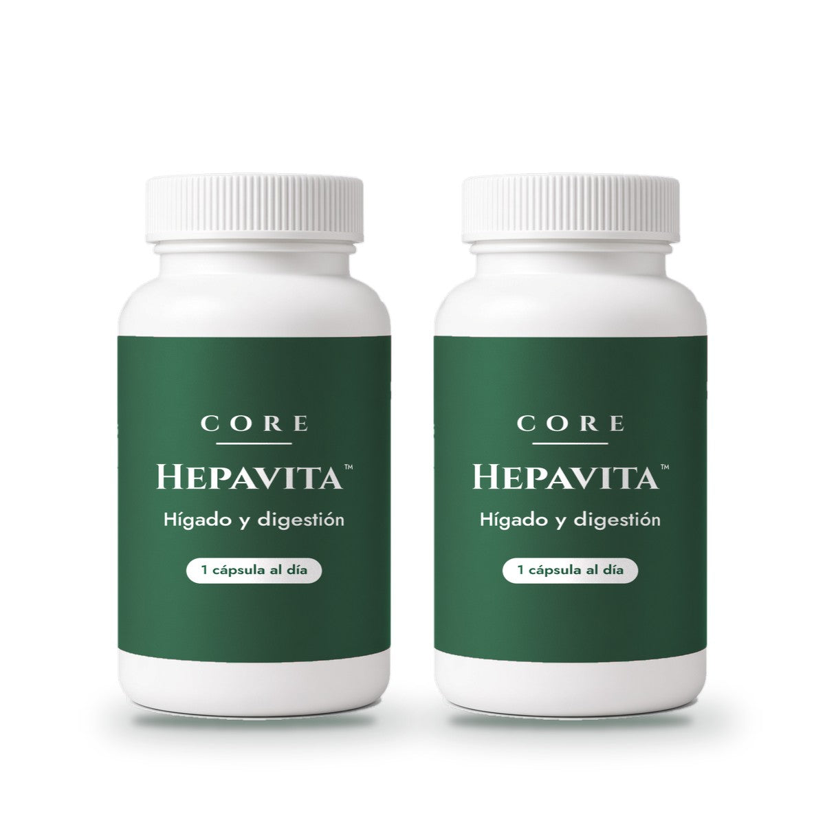 2 paquetes de Hepavita™ Liver & Digestive Support: dos frascos de cápsulas