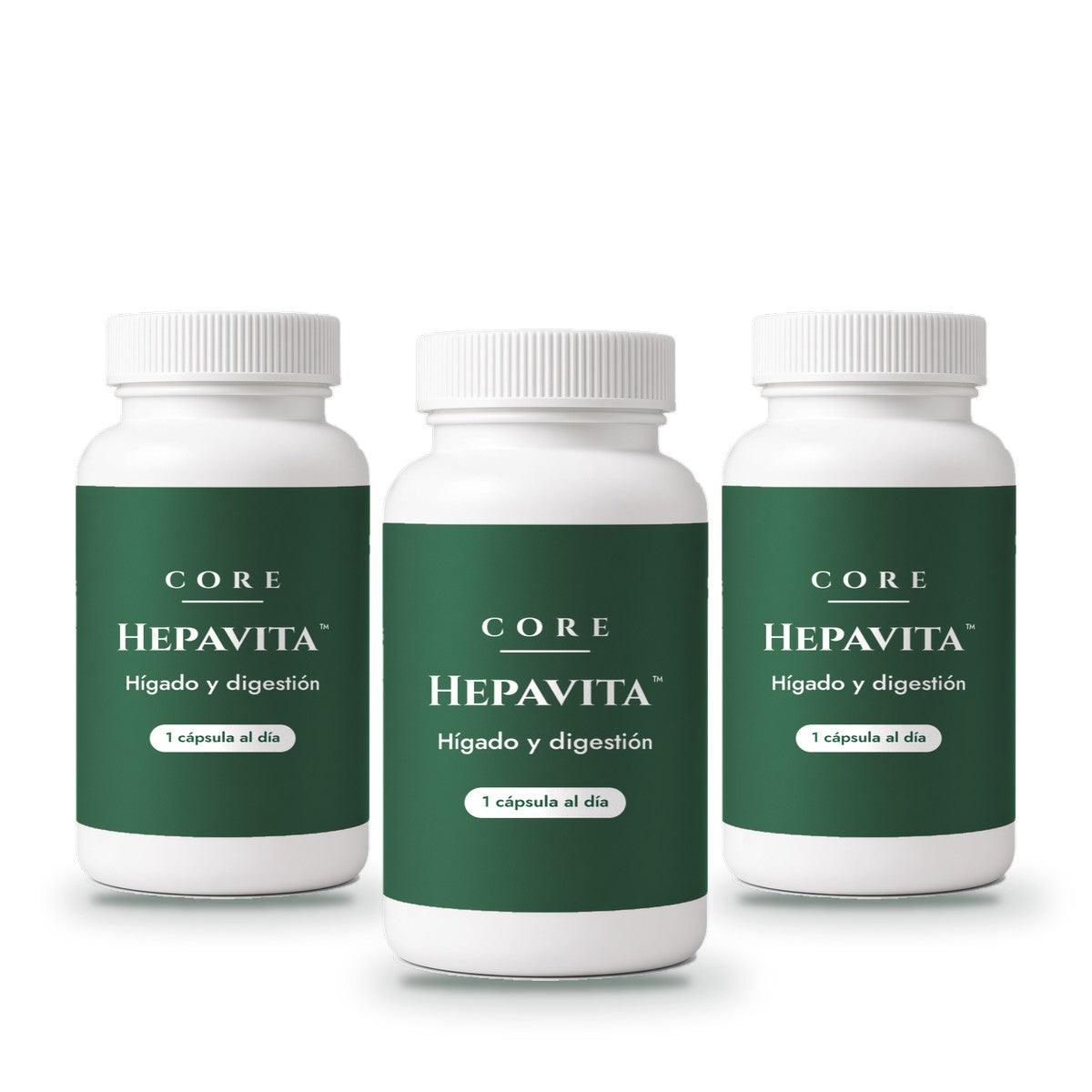 3 paquetes de Hepavita™ Liver & Digestive Support: tres frascos de cápsulas