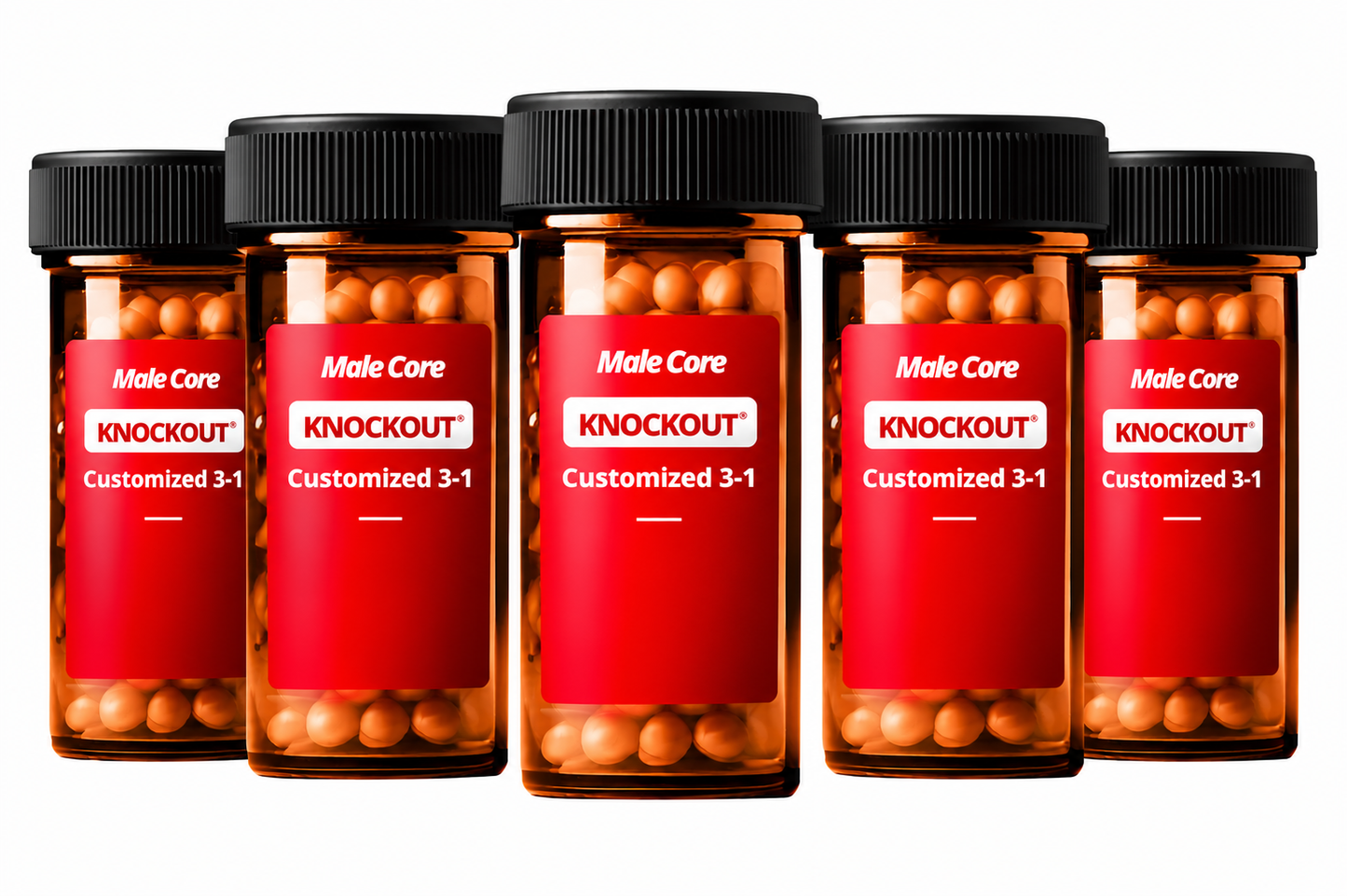 Knockout male core