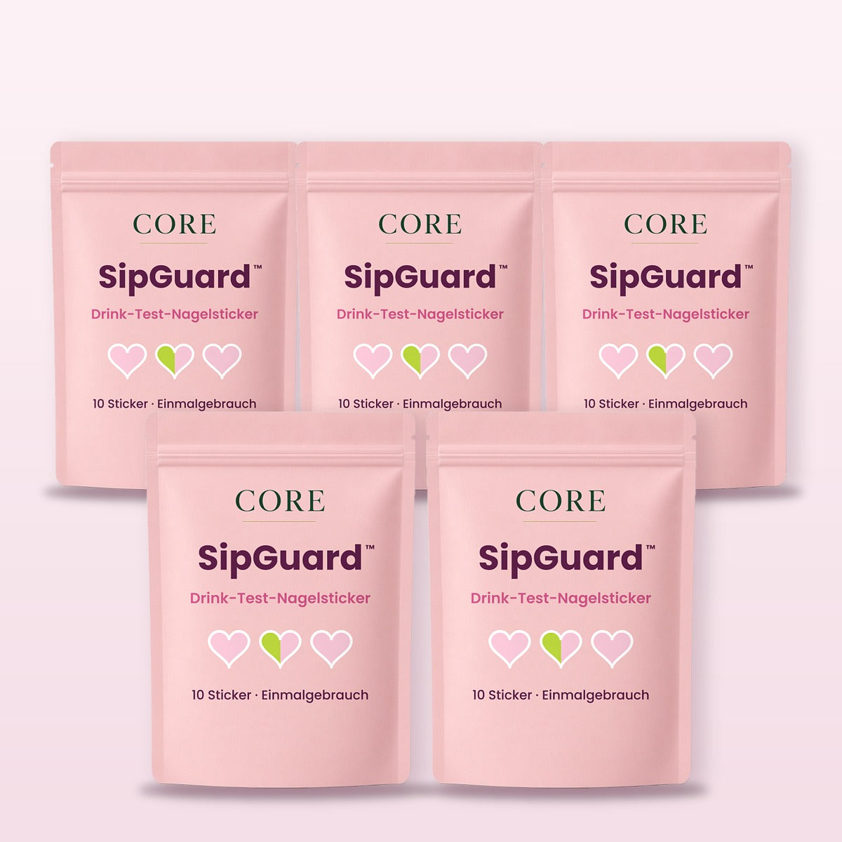 5x SipGuard™ Drink-Test-Nagelsticker